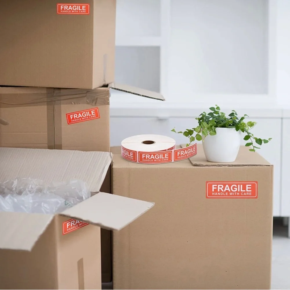 2pcs Fragile Stickers